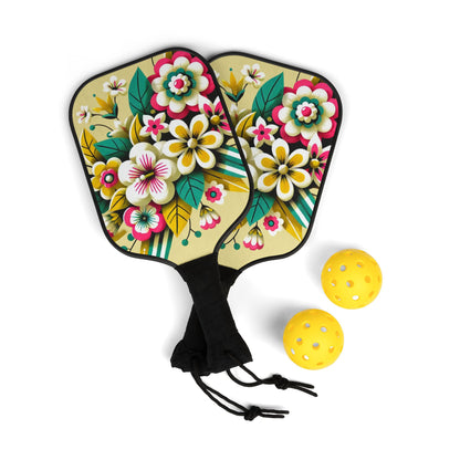 Floral Fun Pickleball Paddle Kit