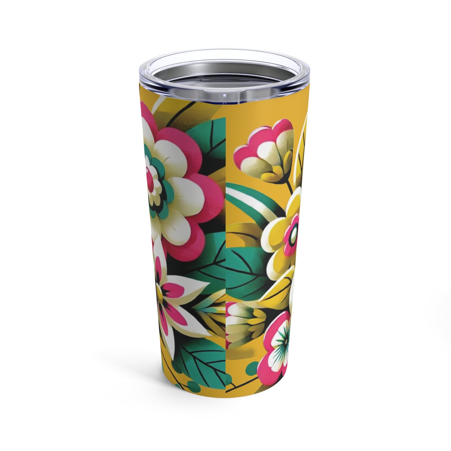 Bright and Bold Floral Tumbler 20oz