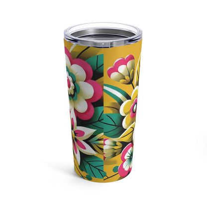 Bright and Bold Floral Tumbler 20oz