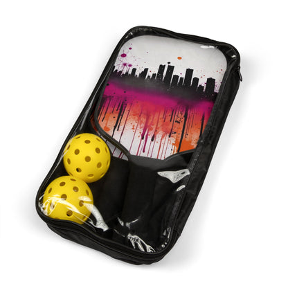 Pickleball Kit- Vibrant Cityscape Design