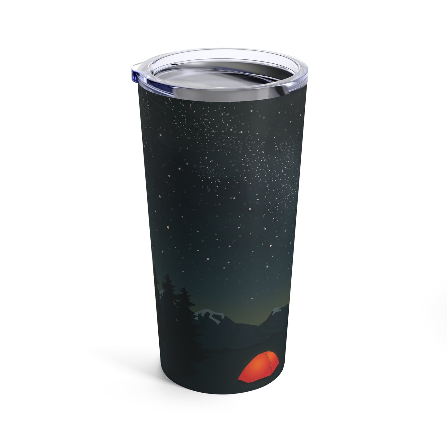 Camping Under a Pickleball MoonTumbler 20oz