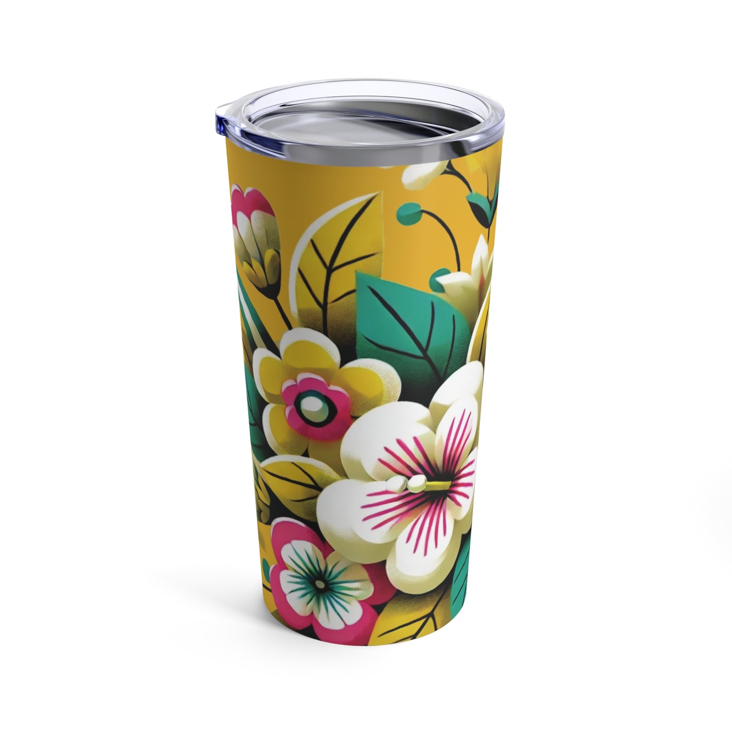 Bright and Bold Floral Tumbler 20oz