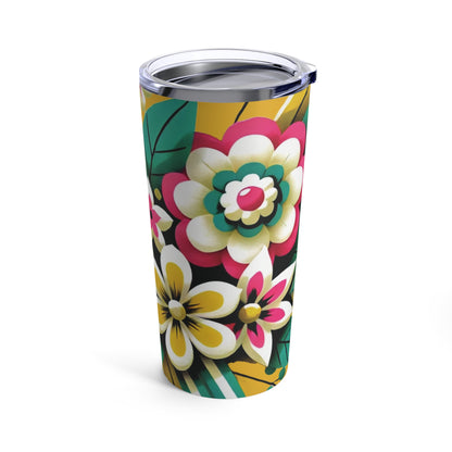 Bright and Bold Floral Tumbler 20oz