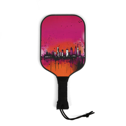 Vibrant Cityscape Pickleball Kit